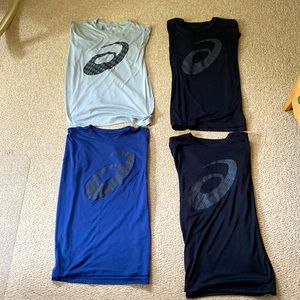 4 ASICS Dry-Fit Running Shirt Bundle, Size XL
